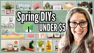 Spring DIYs Under 5  Dollar Tree Farmhouse DIY  Spring Crafts [upl. by Adnawot]