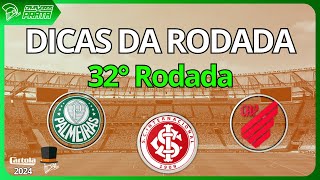 Dicas da Rodada 32 Cartola Fc 2024  Dicas de Valorização e Mitada [upl. by Fransisco]