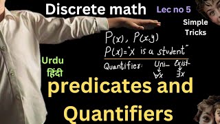 Predicates and Quantifiers discrete math lec no 5 [upl. by Alusru]