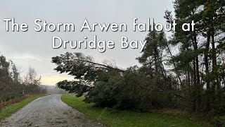 Storm Arwen Fallout at Druridge Bay Country Park [upl. by Maffa]