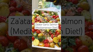 Za’atar Garlic Salmon Recipe Mediterranean Diet Recipe [upl. by Llewellyn]