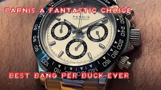 parnis Daytona homage its one hell of a watch [upl. by Nilam]