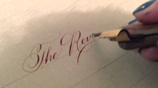 The Reverend in spencerian [upl. by Ahtimat]