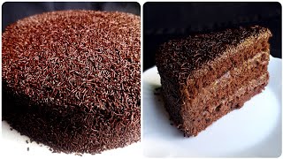 HOW TO MAKE BRAZILIAN BRIGADEIRO CHOCOLATE CAKE  Step by Step Recipe [upl. by Anawyt]