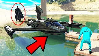 GTA 5 FRANKLIN Steals SUPER BATBOAT From BATMAN [upl. by Ecinereb421]