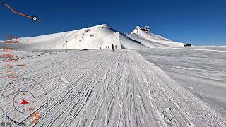 4K Skiing Glacier 3000 Diablerets New Years Eve Part 12 Crowded Vaud Switzerland GoPro HERO10 [upl. by Leveroni287]