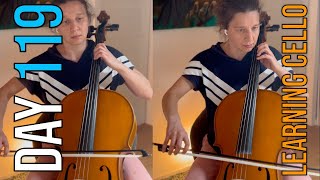 Day 119 learning cello  Midsummer Night Song by Béla Bartók [upl. by Phineas952]