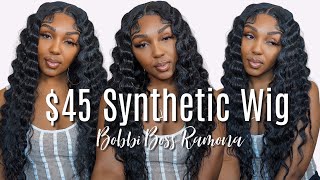 45 Synthetic Wig InstallReview  Bobbi Boss quotRamonaquot FT Divatress [upl. by Anoi283]