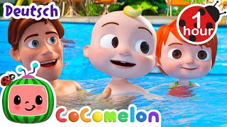 Das Schwimm lied  CoComelon Deutsch  Cartoons und Kinderlieder [upl. by Romito]