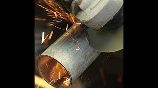 45 degree pipe notching pipejoint welding inoneminute [upl. by Lacey]