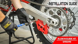 TM Designworks SlideNGuide Kit  HowTo Install  2022 GasGas EX250F [upl. by Torto469]