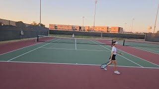 Three Set Tennis Singles at Bridges Tennis Court 101924 [upl. by Cianca]