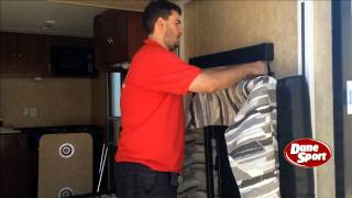 14 ft Toy Hauler Furniture Walk Through With Tom [upl. by Nytram]