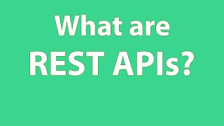 What is a REST API [upl. by Lurie]