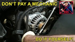 How to Install  Remove amp Replace an Alternator [upl. by Nereil]