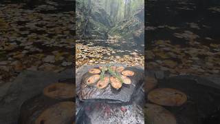 Doğal Taş Ocakta Palamut Izgara 🐟  cooking grilled bonito on a natural stone stove [upl. by Neelrahs]