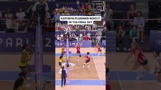 Kathryn Plummer sets USA 🏐 sights on gold medal game 🇺🇸 [upl. by Nyluqcaj]