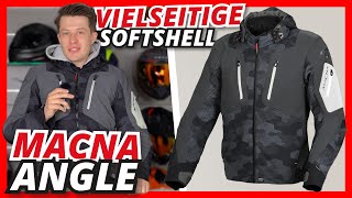 Vielseitige SoftshellMotorradjacke fürs ganze Jahr ☀️❄️  Macna Angle  Helmexpresscom [upl. by Sklar52]