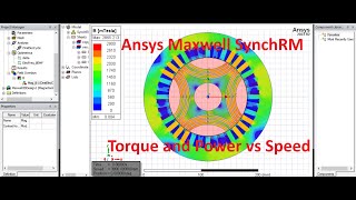 Synchronous Reluctance Motor Simulation in Ansys Maxwell [upl. by Calesta]