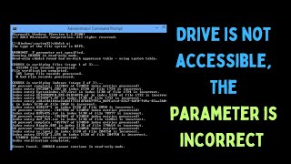 How to Fix Drive is not accessible The parameter is incorrectquot Error on Windows 11 [upl. by Okir]