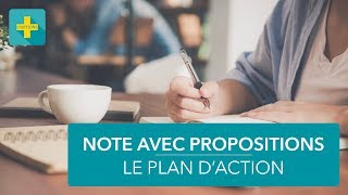 Note de synthèse 12 Faire des propositions de plan daction [upl. by Kyle]