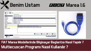 FIAT MareaBravaBravo Araç Beynine Bağlanma ve Arıza Silme İşlemi Nasıl Yapılır [upl. by Ynnad]