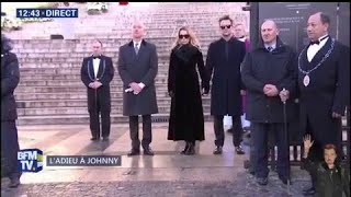 Un silence de plomb s’installe au passage du cortège funéraire de Johnny Hallyday [upl. by Jammie]