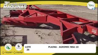 Lote 26  Plaina Agrimec NSA 10 [upl. by Ott]