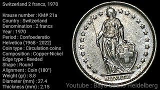 Switzerland 2 francs 1970 [upl. by Kele]