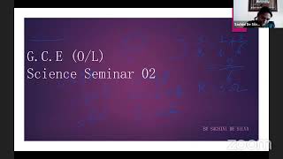 GCE OL Science Seminar English Medium  02 [upl. by Osugi]