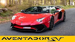 LAMBORGHINI AVENTADOR SV  ULTIMATE SUNSET VIBES OF A RARE SUPERCAR I 4K [upl. by Adehsor31]