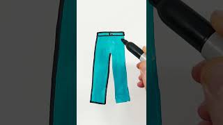 Pants Drawing and Painting for Kids shortsvideo painting art shorts [upl. by Warga]