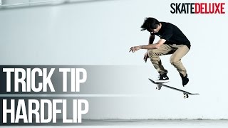 Hardflip  Skateboard Trick Tip  NederlandsDutch  skatedeluxe [upl. by Kinnie296]