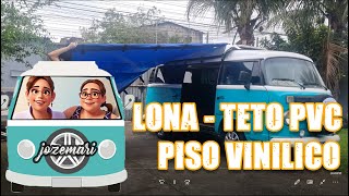 Teto de Pvc  Piso Vinilico na Kombi  Jozemari quase Pronta [upl. by Orrin]