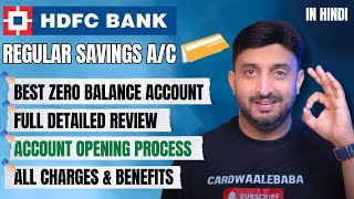 HDFC Regular Savings Account Full Details  Full apply online process  features amp Benefits [upl. by Saihttam]