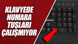 KLAVYEDE NUMARA TUŞLARI ÇALIŞMIYOR ÇÖZÜM [upl. by Martie150]