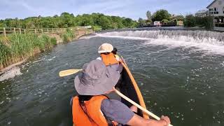 Kelston weir near Riverside Inn Saltford on Aqua Marina Tomahawk Airc [upl. by Mccollum438]