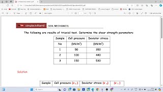 Triaxial test problem 2 [upl. by Anaillil342]