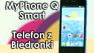 MyPhone Q Smart  testujemy nowy telefon z Biedronki  Twardy reset [upl. by Ynitsed]