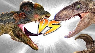 Dilophosaurus VS Utahraptor Who Would Win [upl. by Refitsirhc]