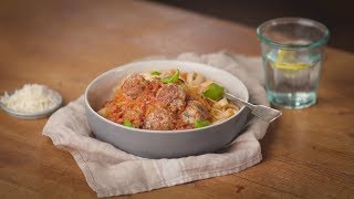 Pâtes boulettes d’agneau et sauce tomate [upl. by Haras]