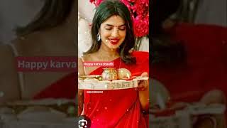 Karva chauth bolly wood❤️Hathon mein puja ki thalishortyt short [upl. by Orville]