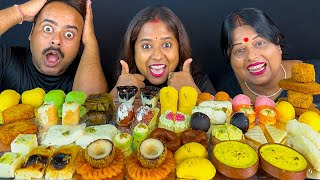 Sweets Challenge  Indian Desserts Eating Challenge  Indian Sweets Eating Challenge  Mukbang [upl. by Neeoma]