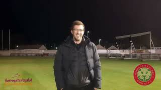 100924 Pickering Town 20 Harrogate Railway Athletic League Cup 2nd Round postmatch interview [upl. by Dallis54]