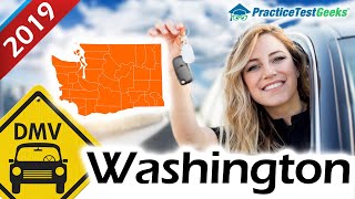 WA Washington DMV Permit Driving Test 2019 [upl. by Gallard283]