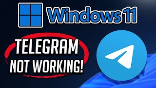 Telegram Desktop App Not Working in Windows 11 Fix  Tutorial [upl. by Notsirk447]