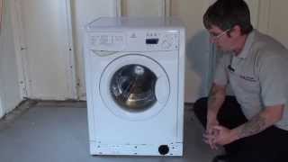 How to clean amp replace the filter on a Washing Machine Indesit [upl. by Hux]