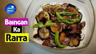 Baingan Ka Raita  How To Make Roasted Eggplant with Yogurt Sauce  Sarahs Kitchen [upl. by Eneirda]