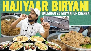 MOST UNDERRATED BIRYANI OF CHENNAI  Hajiyaar Biryani  Pallavaram [upl. by Alrahc]