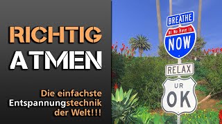 RICHTIG ATMEN  die beste Entspannungsübung der Welt Mentaltraining [upl. by Aimet]